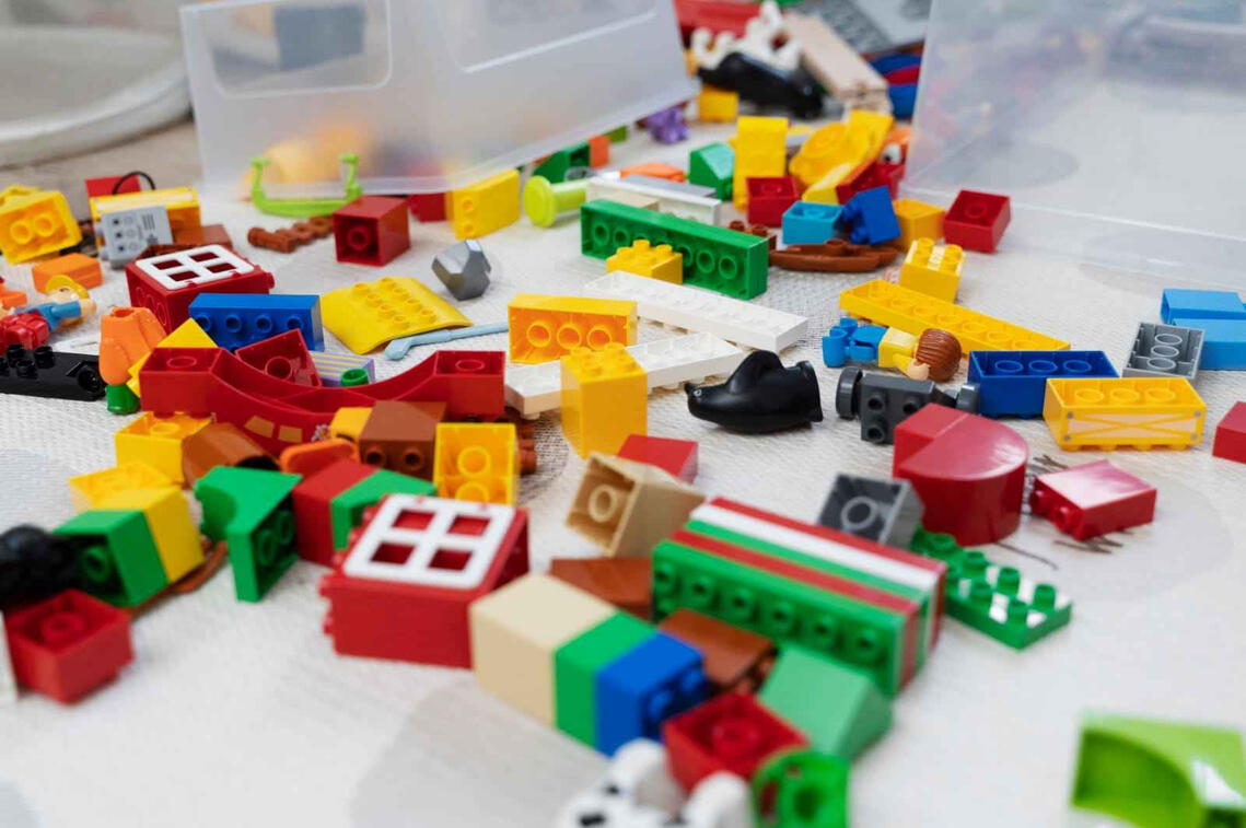 Acrylonitrile Butadiene Styrene (ABS) lego parts / pieces